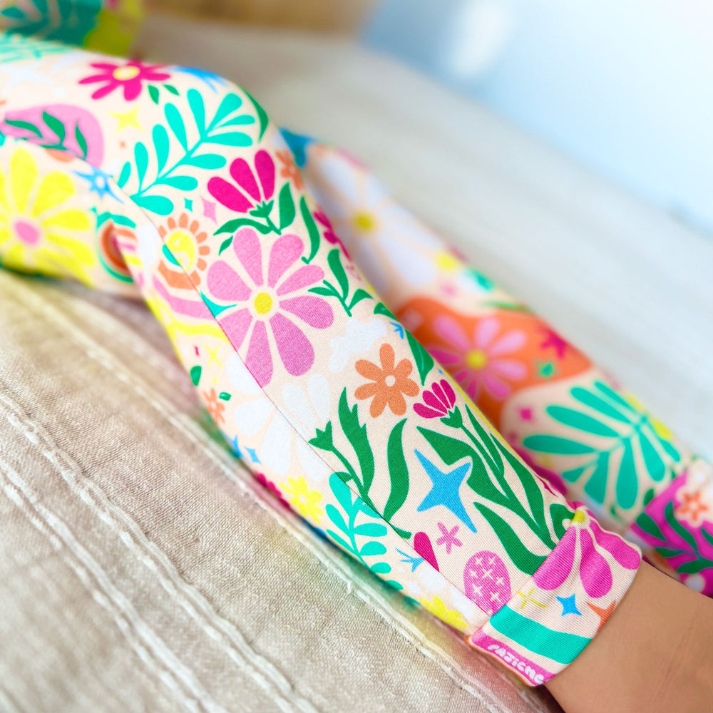 The Second-Skin 2-Piece Pajama | Rainbow Daisy Babe | "Patience & Kindness"