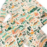 The Second-Skin 2-Piece Long Sleeve Pajama | Wanderlust | "Life's Greatest Adventure"