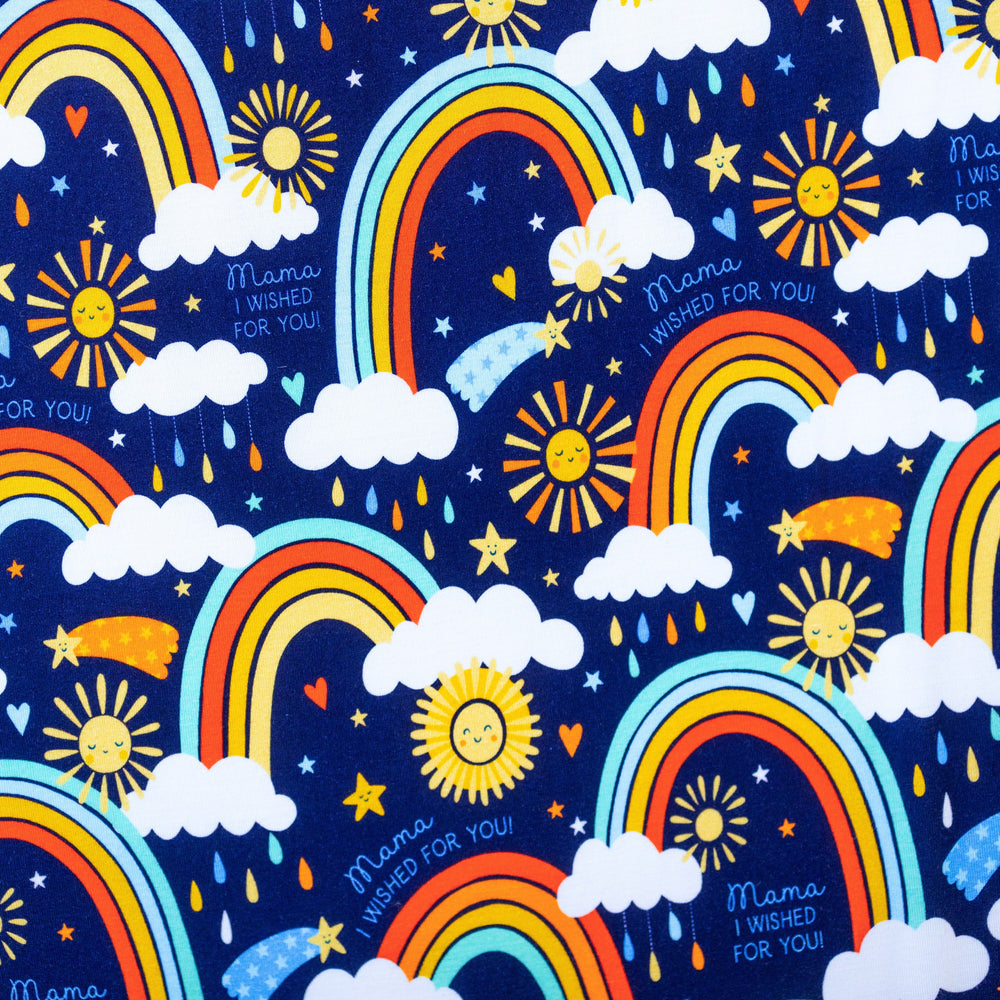 The Forever Swaddle Blanket | Here Comes the Sunshine (Blue) | "Mama, I Wished for You"