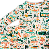 The Second-Skin 2-Piece Long Sleeve Pajama | Wanderlust | "Life's Greatest Adventure"