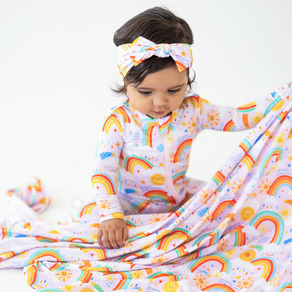 The SoftKnot Bow | Here Comes the Sunshine (Pink) | "Mama, I Wished for You"