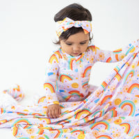 The SoftKnot Bow | Here Comes the Sunshine (Pink) | "Mama, I Wished for You"