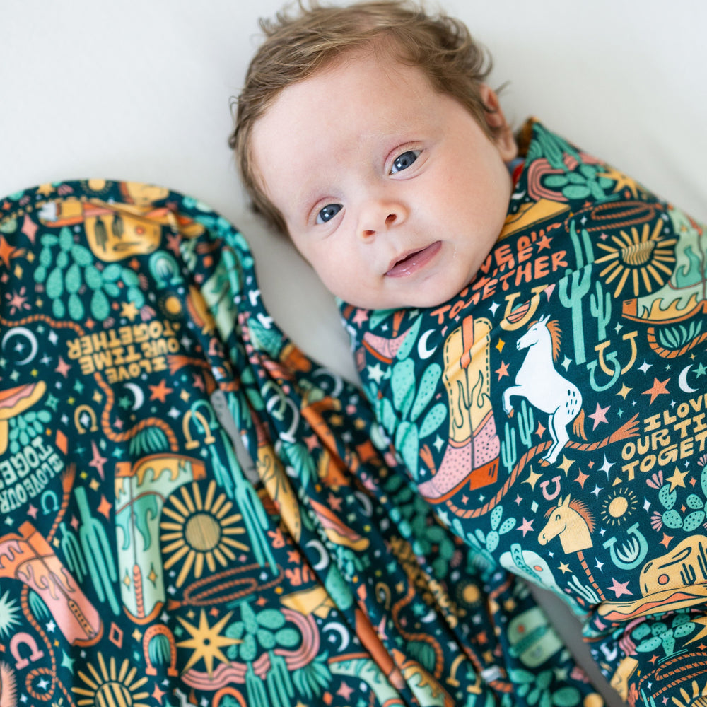 The Forever Swaddle Blanket | Wild West | "I Love Our Time Together"