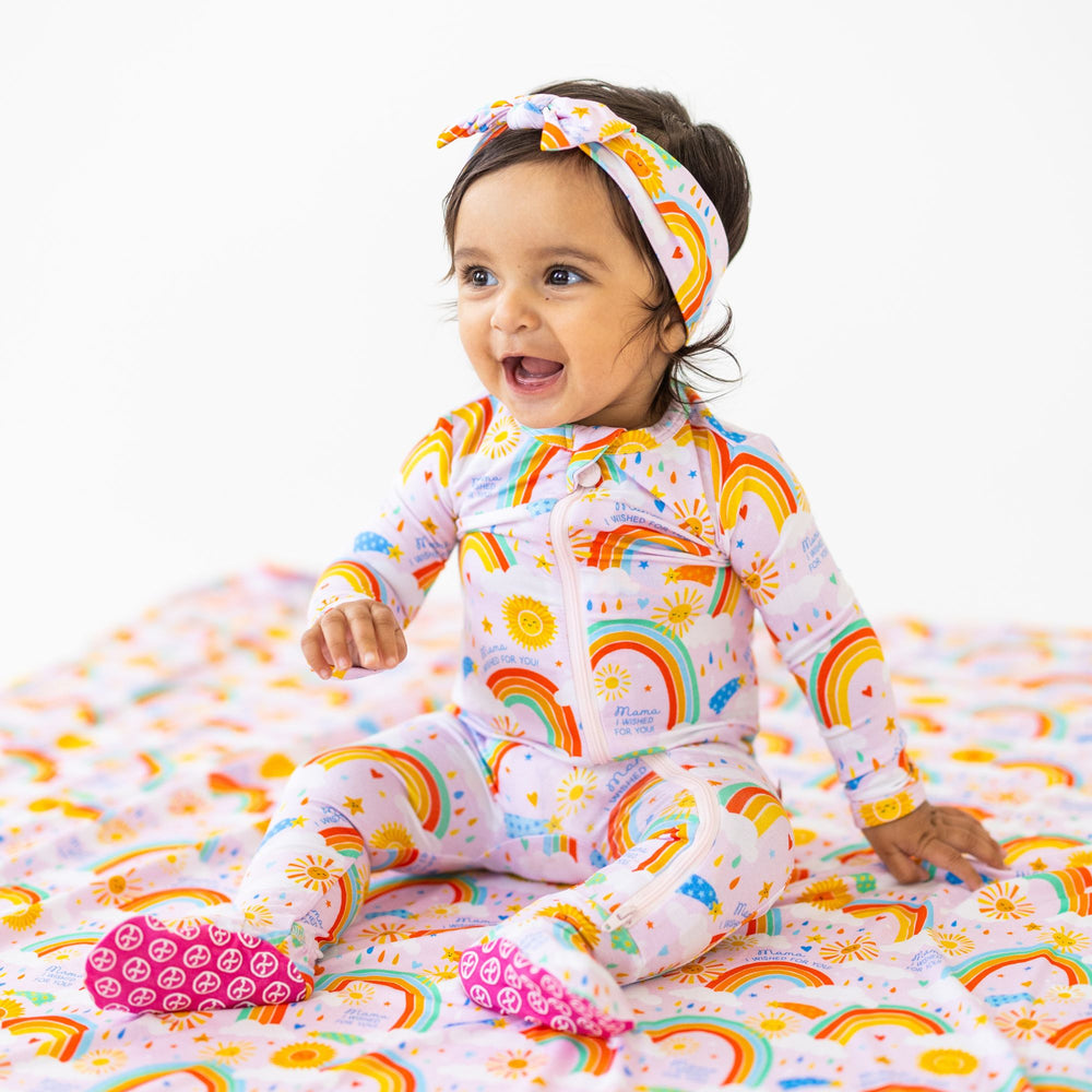 The SoftKnot Bow | Here Comes the Sunshine (Pink) | "Mama, I Wished for You"