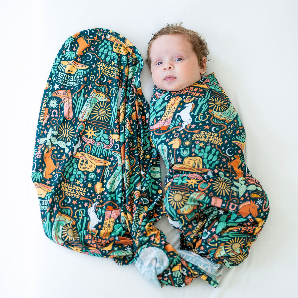 The Forever Swaddle Blanket | Wild West | "I Love Our Time Together"