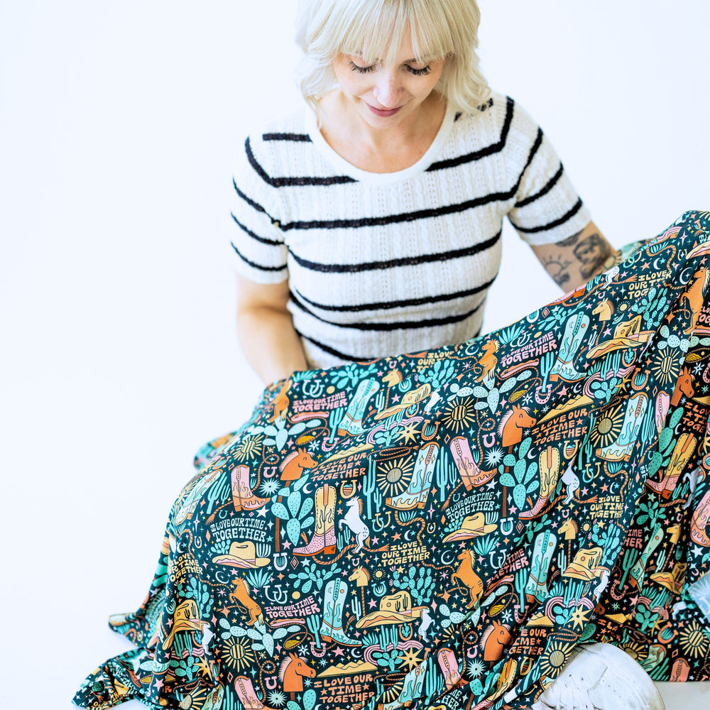 The Forever Swaddle Blanket | Wild West | "I Love Our Time Together"