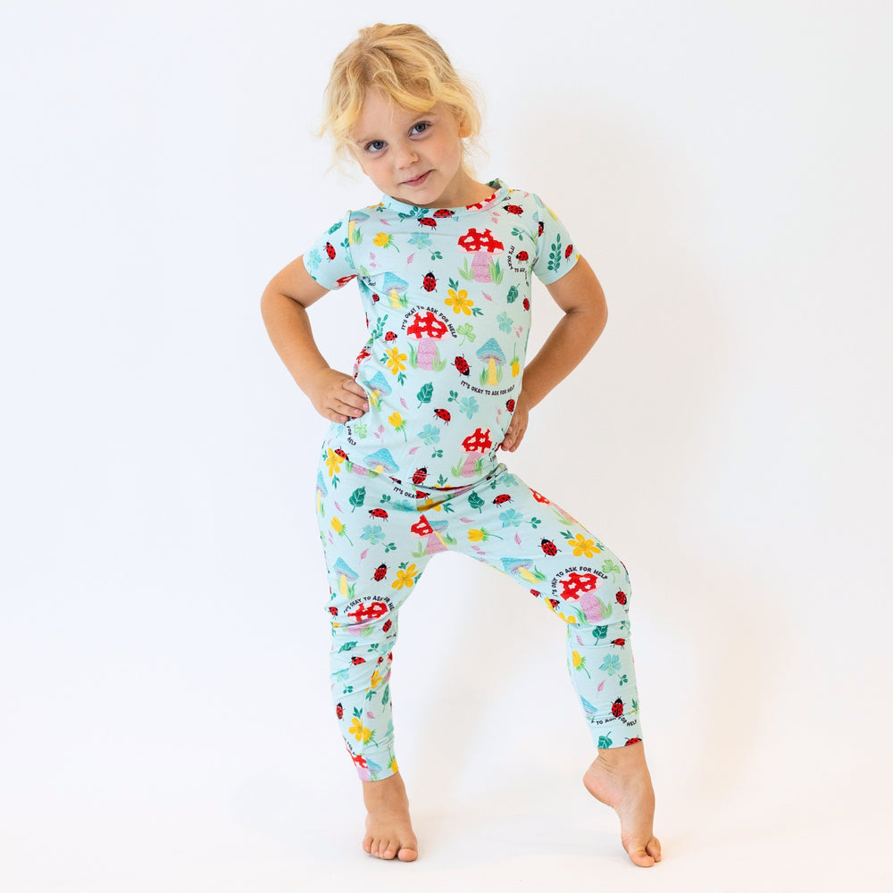 The Second-Skin 2-Piece Pajama | Magic Mushroom | "It's Okay to Ask for Help"