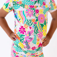 The Second-Skin 2-Piece Pajama | Rainbow Daisy Babe | "Patience & Kindness"