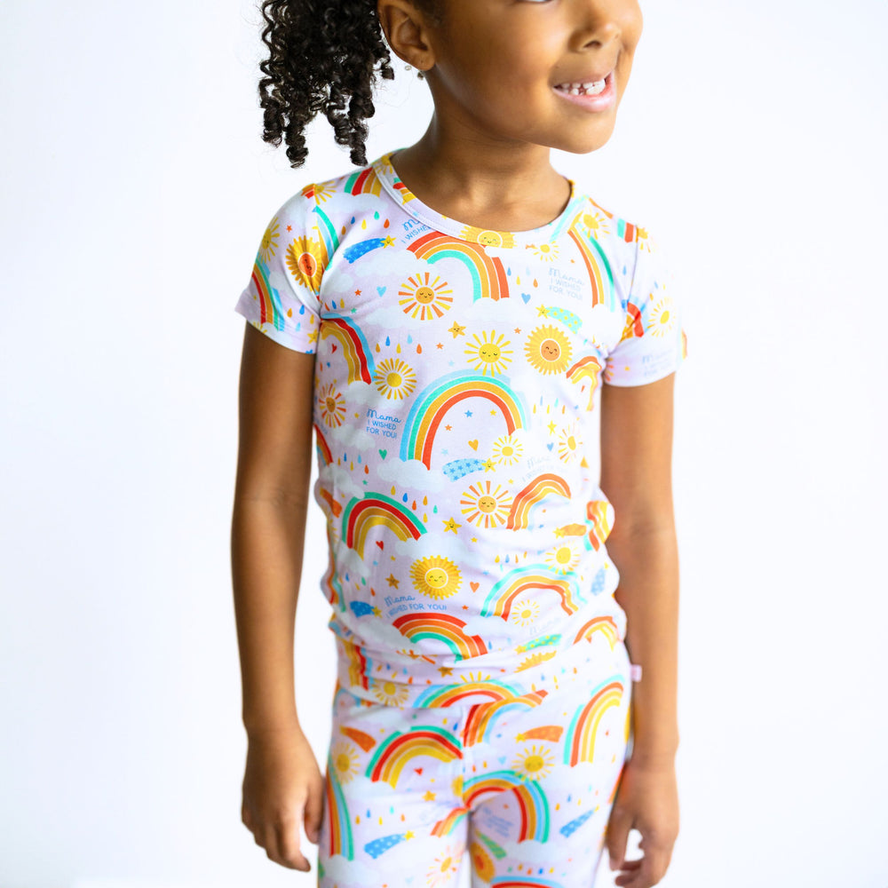 The Second-Skin 2-Piece Pajama | Here Comes the Sunshine (Pink) | "Mama, I Wished for You"