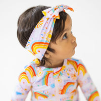 The SoftKnot Bow | Here Comes the Sunshine (Pink) | "Mama, I Wished for You"