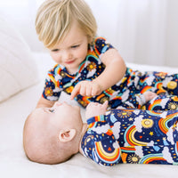 The Second-Skin 2-Piece Pajama | Here Comes the Sunshine (Blue) | "Mama, I Wished for You"