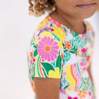 The Second-Skin 2-Piece Pajama | Rainbow Daisy Babe | "Patience & Kindness"