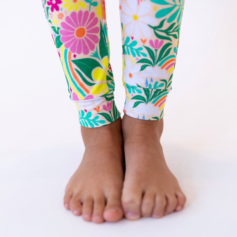 The Second-Skin 2-Piece Pajama | Rainbow Daisy Babe | "Patience & Kindness"