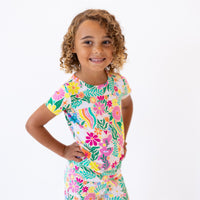 The Second-Skin 2-Piece Pajama | Rainbow Daisy Babe | "Patience & Kindness"