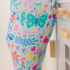 Footless Bamboo Toddler Zipper Pajamas, Flowers & Butterflies, Bamboo Zipper Pajamas, Double-Zipper Onesies for Toddler Girl, 4-Way Stretch - "Deep Breath" - Raising Mama