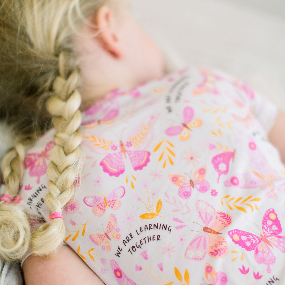 The Second-Skin 2-Piece Pajama | Butterfly Smoochies | "We're Learning Together"