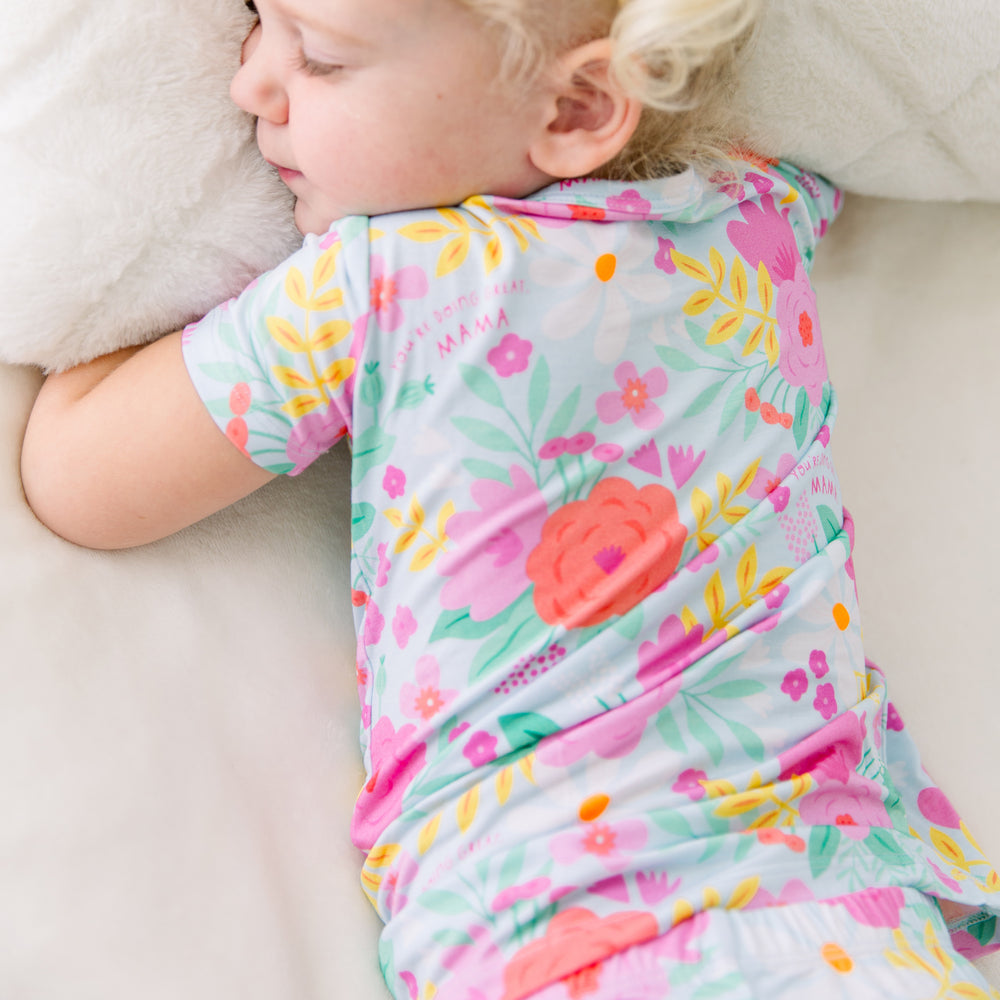 The Second-Skin 2-Piece Pajama | Flower Power | "You're Doing Great, Mama"