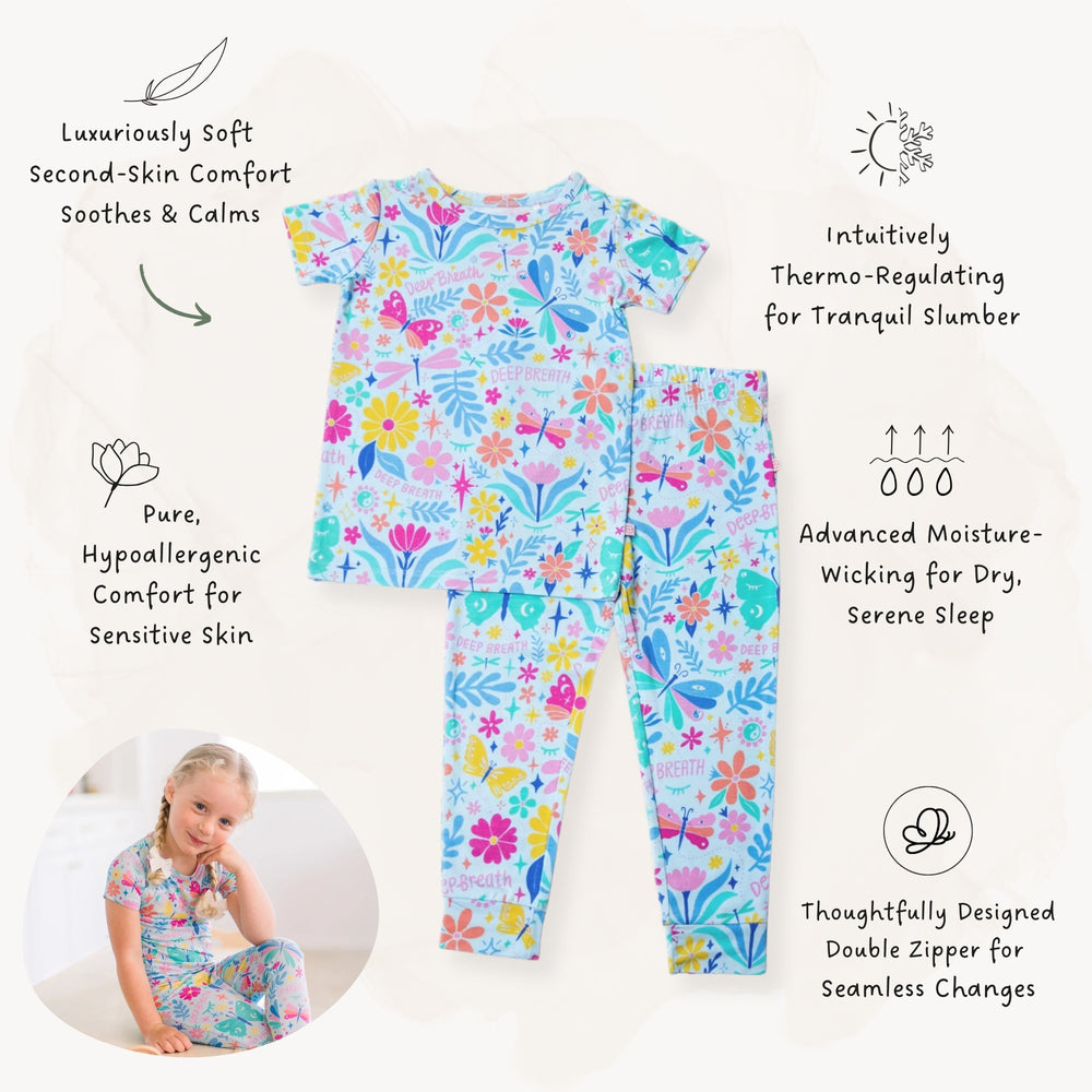 The Second-Skin 2-Piece Pajama | Om Baby | "Deep Breath"