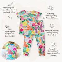 The Second-Skin 2-Piece Pajama | Rainbow Daisy Babe | "Patience & Kindness"