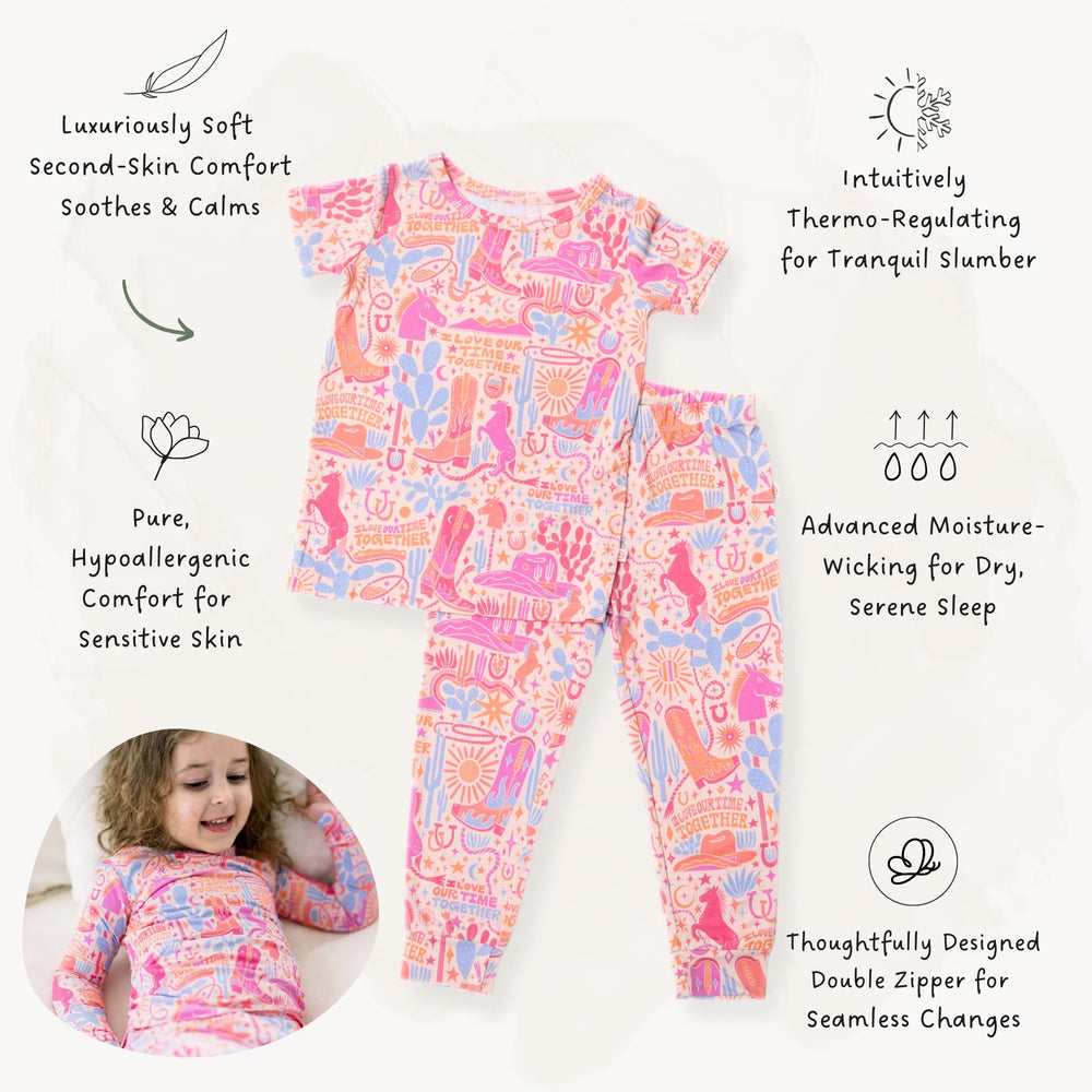 The Second-Skin 2-Piece Pajama | Saddle Up | "I Love Our Time Together"