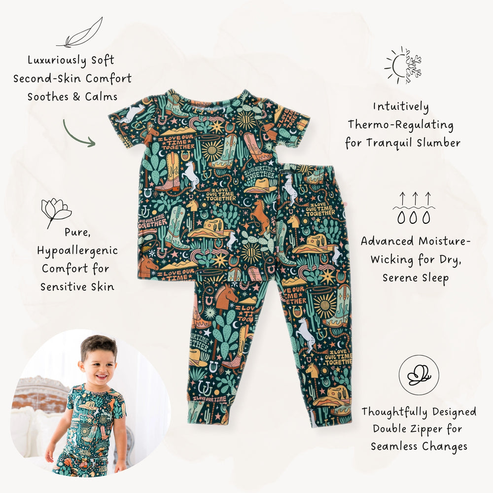 The Second-Skin 2-Piece Pajama | Wild West | "I Love Our Time Together"