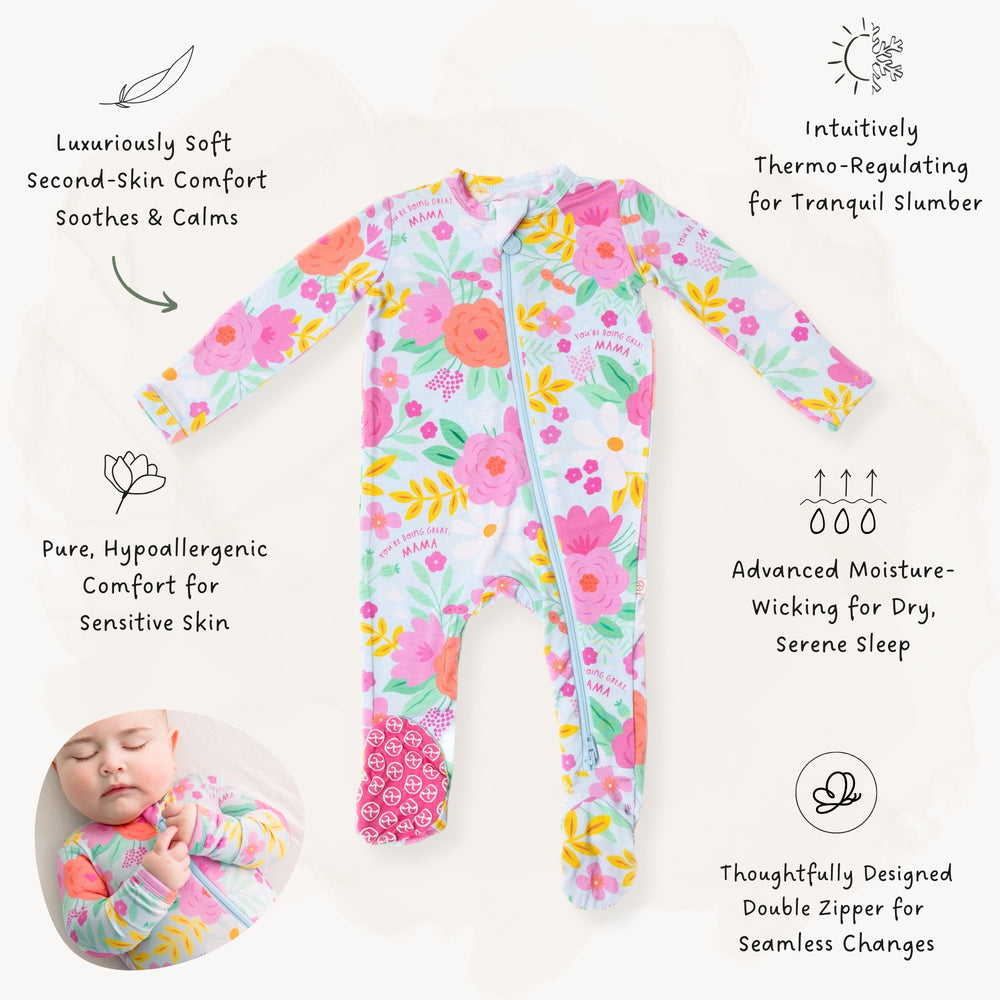 The Second-Skin Footie | Flower Power | "You're Doing Great, Mama"