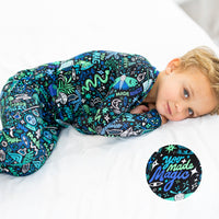 The Second-Skin 2-Piece Long Sleeve Pajama | Mystic Mama (Blue) | "You Made Magic"