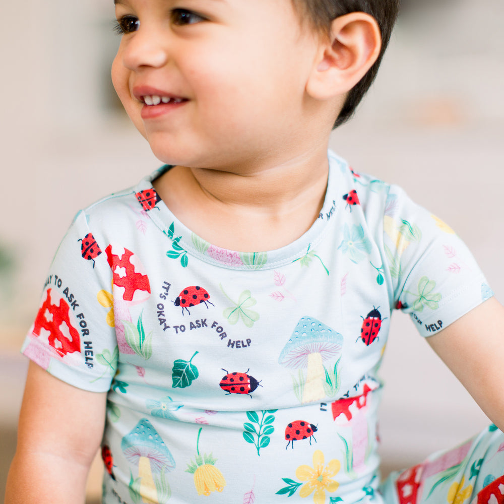 The Second-Skin 2-Piece Pajama | Magic Mushroom | "It's Okay to Ask for Help"