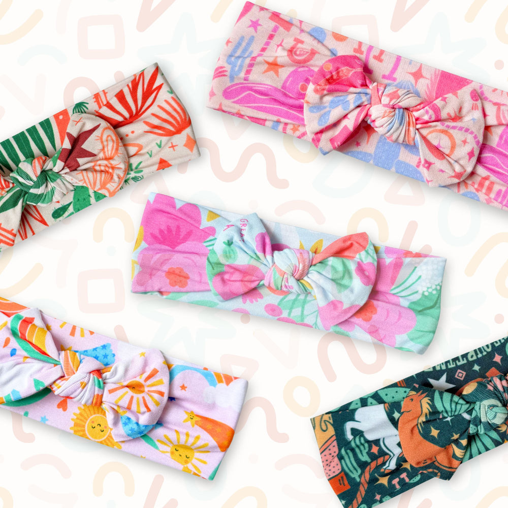 The SoftKnot Bow | Here Comes the Sunshine (Pink) | "Mama, I Wished for You"