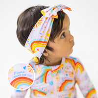 The SoftKnot Bow | Here Comes the Sunshine (Pink) | "Mama, I Wished for You"