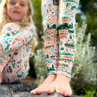 The Second-Skin 2-Piece Long Sleeve Pajama | Wanderlust | "Life's Greatest Adventure"