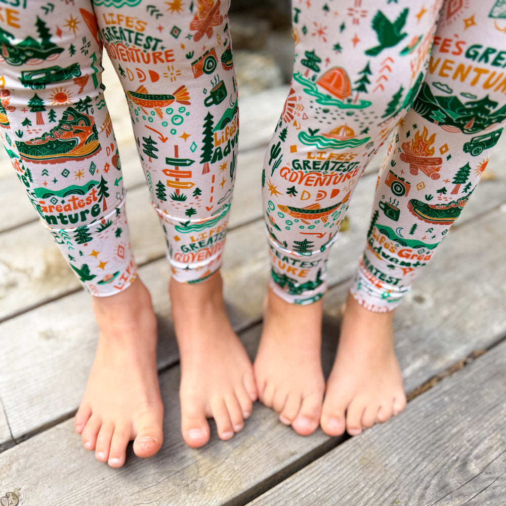 The Second-Skin 2-Piece Long Sleeve Pajama | Wanderlust | "Life's Greatest Adventure"