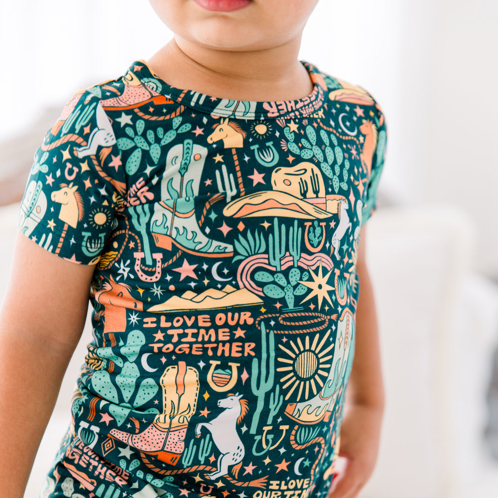 The Second-Skin 2-Piece Pajama | Wild West | "I Love Our Time Together"