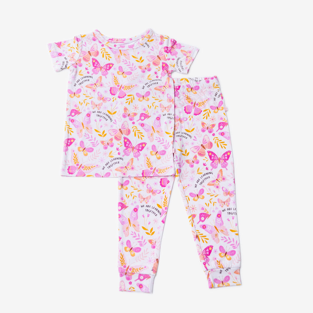 The Second-Skin 2-Piece Pajama | Butterfly Smoochies | "We're Learning Together"
