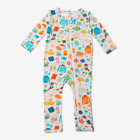 The Second-Skin Footless Romper | Cozy Cats & Dogs | Danish Hygge-Inspired Print