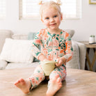 Footless Bamboo Toddler Zipper Pajamas, Desert Cactus, Bamboo Zipper Pajamas, Double-Zipper Onesies for Toddler Boy or Girl, 4-Way Stretch - "Mama, I Wished for You" - Raising Mama