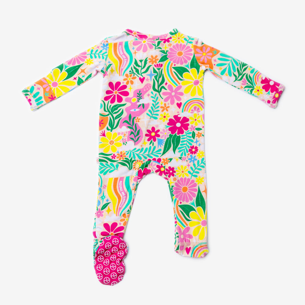 The Second-Skin Footie | Rainbow Daisy Babe | "Patience & Kindness"