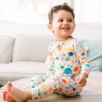The Second-Skin Footless Romper | Cozy Cats & Dogs | Danish Hygge-Inspired Print