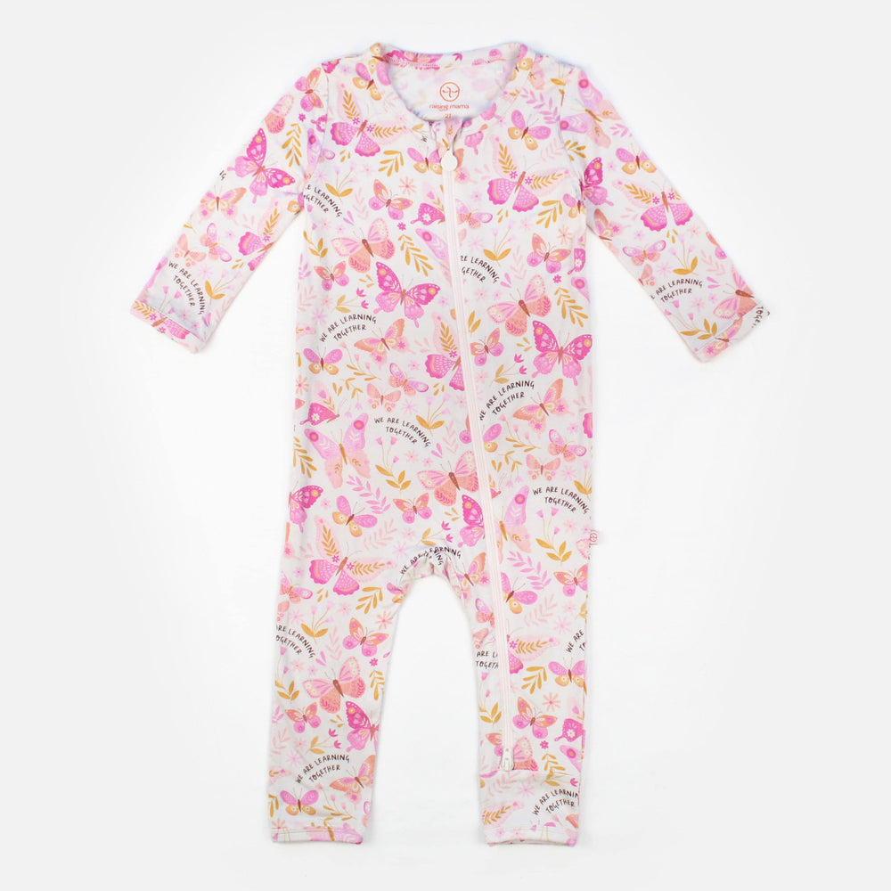 The Second-Skin Footless Romper | Butterfly Smoochies | "We're Learning Together"