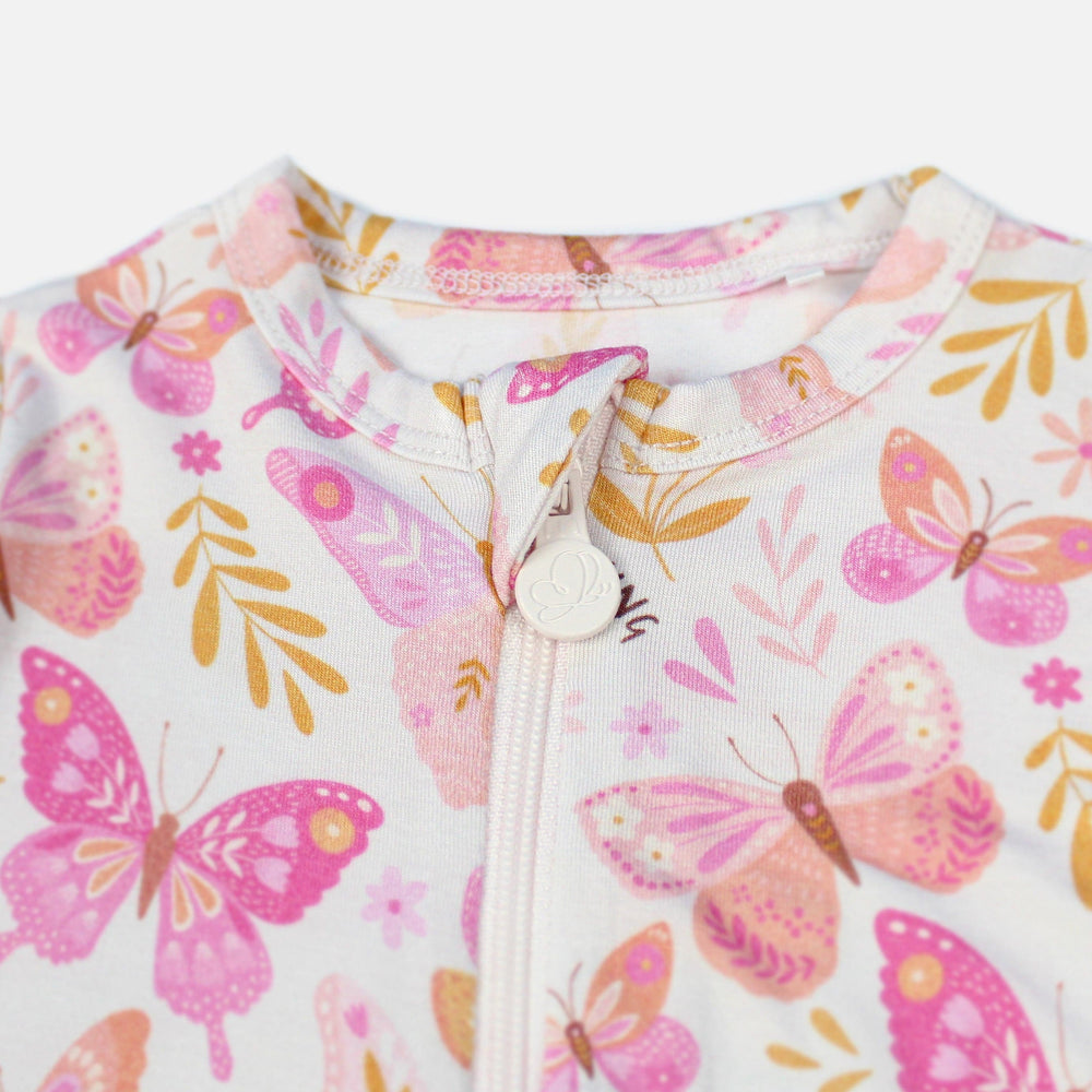 The Second-Skin Footless Romper | Butterfly Smoochies | "We're Learning Together"