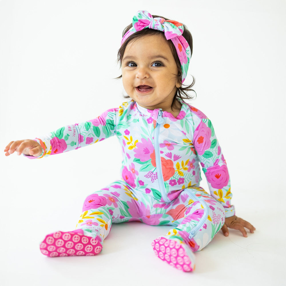The SoftKnot Bow | Flower Power | "You're Doing Great, Mama"
