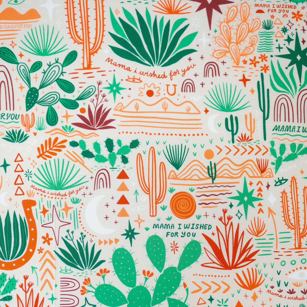 The Forever Swaddle Blanket | Desert Cactus Vibes | "Mama, I Wished for You"