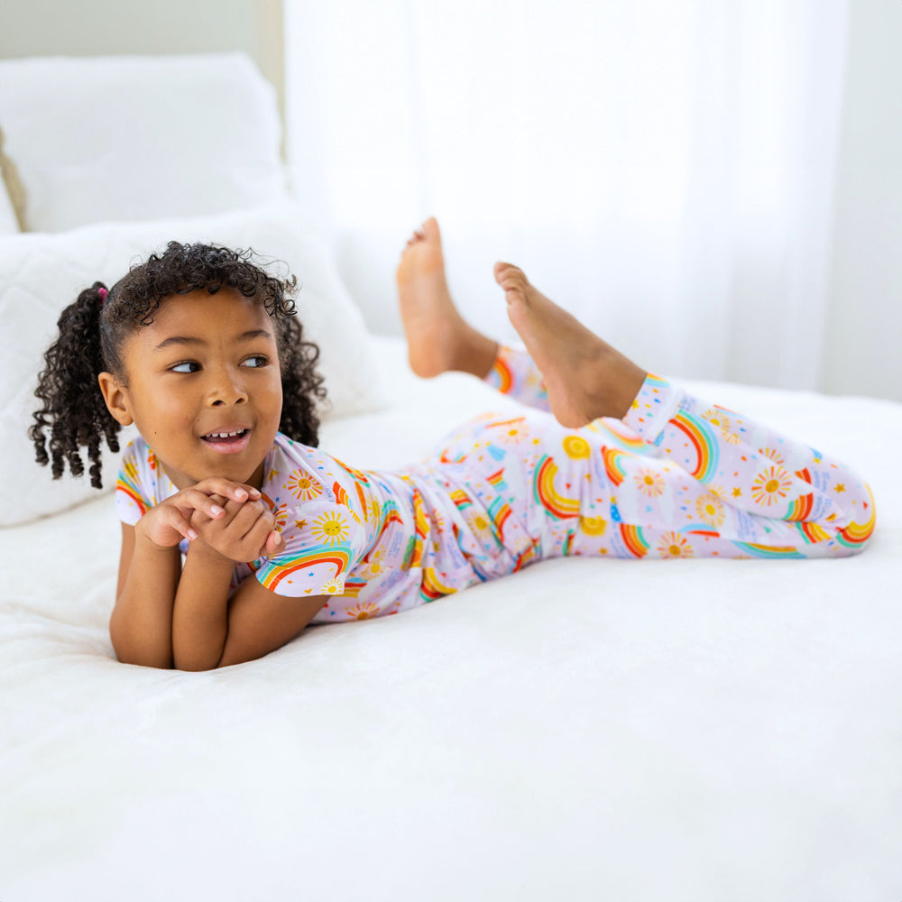 The Second-Skin 2-Piece Pajama | Here Comes the Sunshine (Pink) | "Mama, I Wished for You"