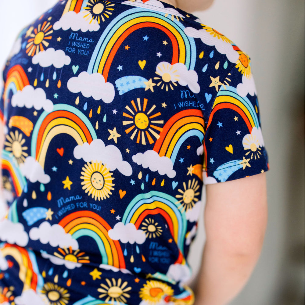 The Second-Skin 2-Piece Pajama | Here Comes the Sunshine (Blue) | "Mama, I Wished for You"