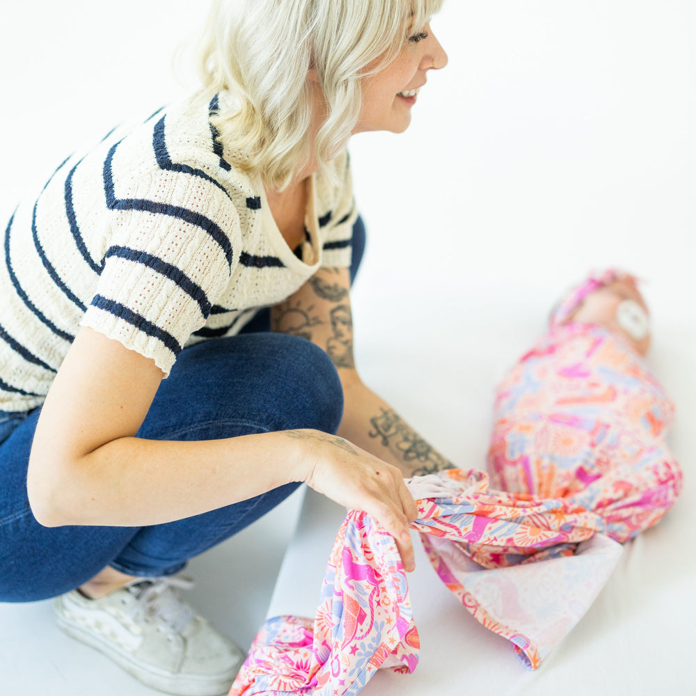 The Forever Swaddle Blanket | Saddle Up | "I Love Our Time Together"