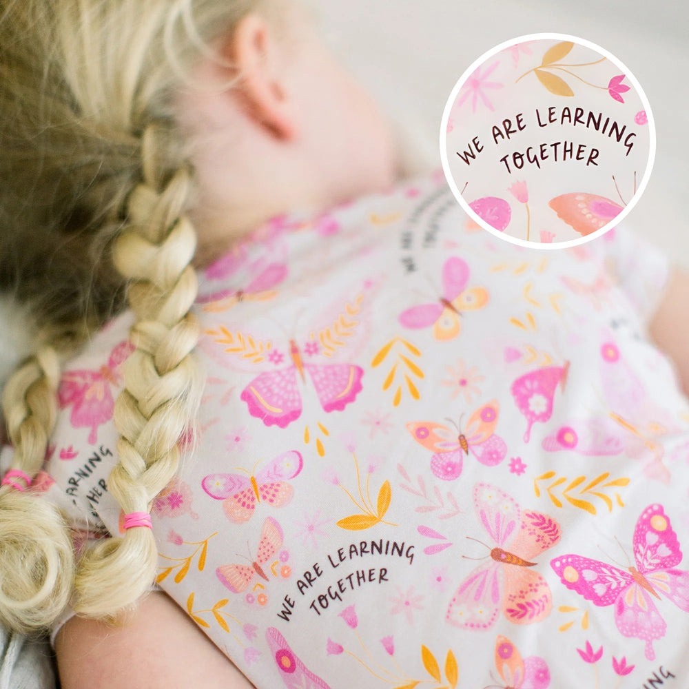 The Second-Skin 2-Piece Pajama | Butterfly Smoochies | "We're Learning Together"