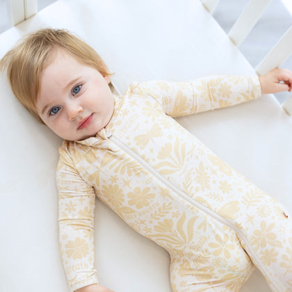 The Second-Skin Footie | Om Baby (Beige) | 