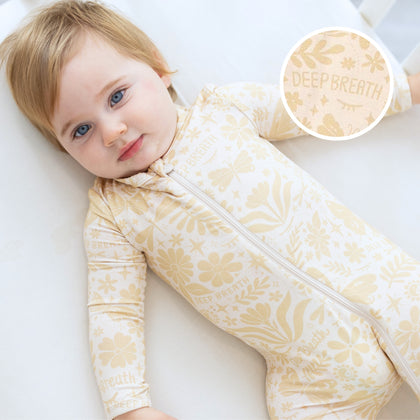 The Second-Skin Footie | Om Baby (Beige) | 