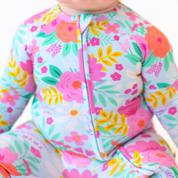 The Second-Skin Convertible Romper | Flower Power | "You're Doing Great, Mama"