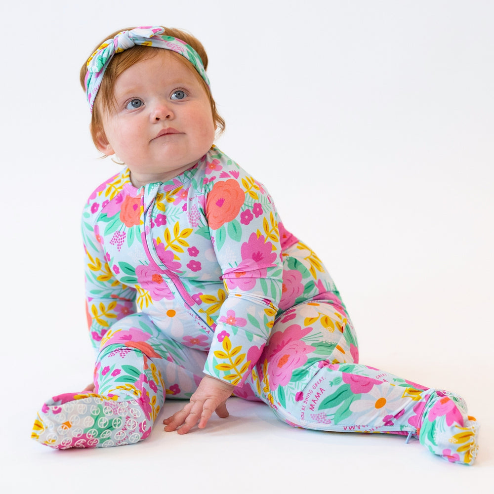 The Second-Skin Convertible Romper | Flower Power | "You're Doing Great, Mama"